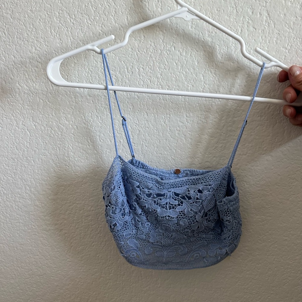 Blue free people top